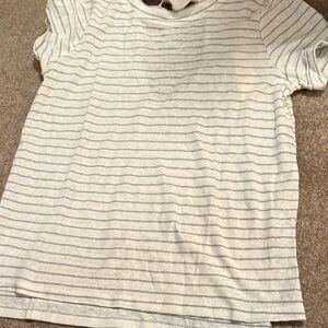 Lovestitch White and Blue Striped Top